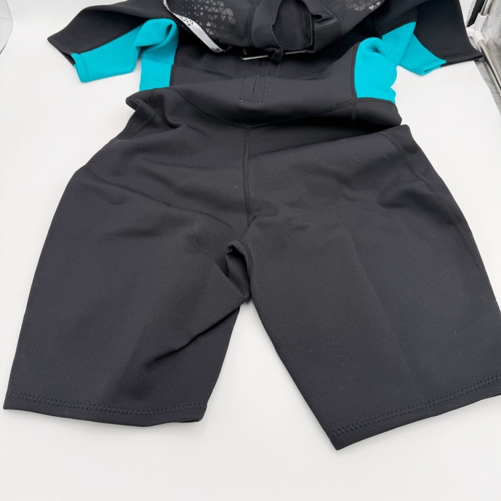 Shorty Wetsuit Men Women 1.5mm Neoprene Back Zip Wetsuit Spring Suit - Size 2XL - Picture 8 of 9